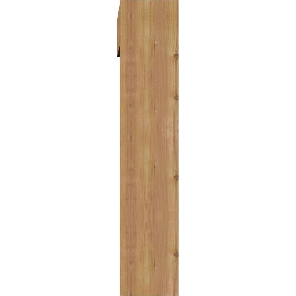 Western Red Cedar Imperial Block Smooth Bracket with Offset Brace I82990