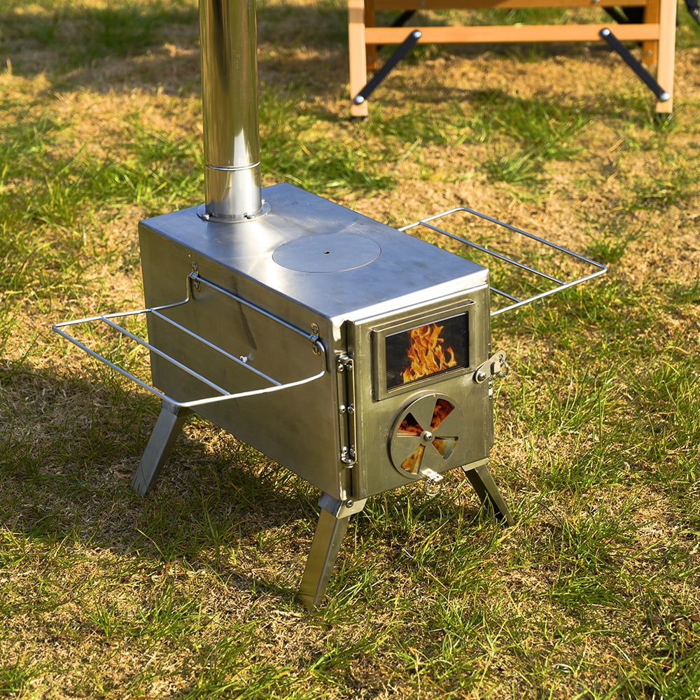 Portable Wood Burning Tent Stove 304 Stainless Steel F777