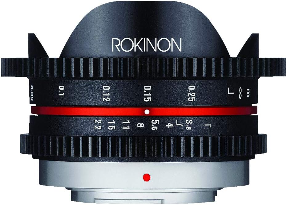 7.5mm T3.8 Cine Fisheye Lens for Micro 4/3 Cameras Black Q913