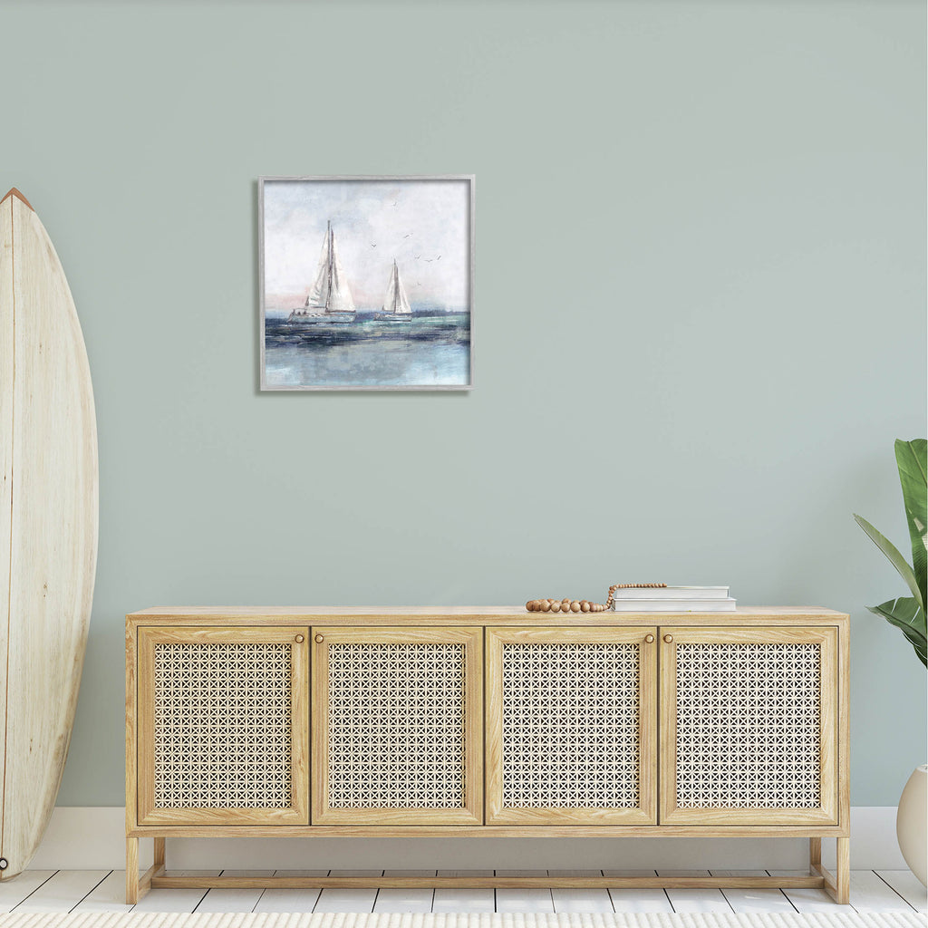 Gray Framed Art Print Wall Art W7914