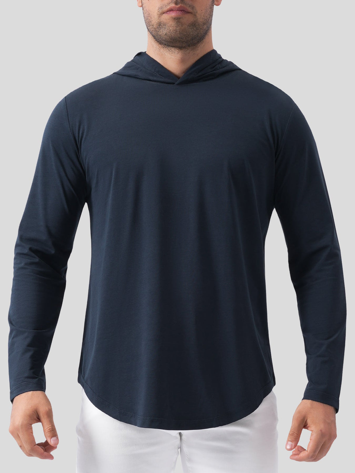 StayCool Long Sleeve Hooded Drop-Cut Tee