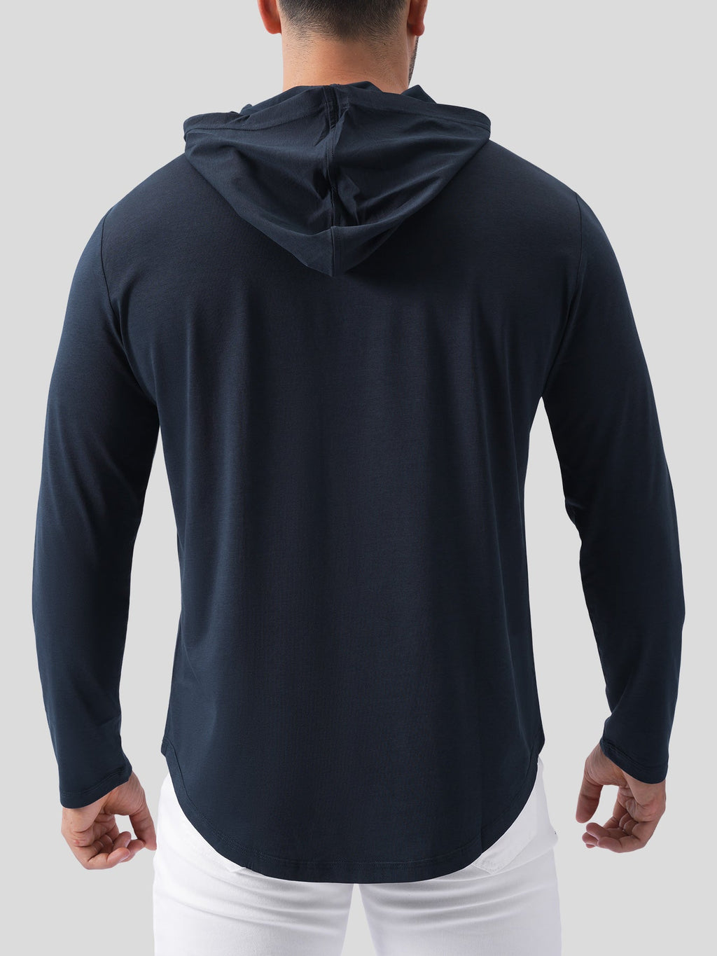 StayCool Long Sleeve Hooded Drop-Cut Tee