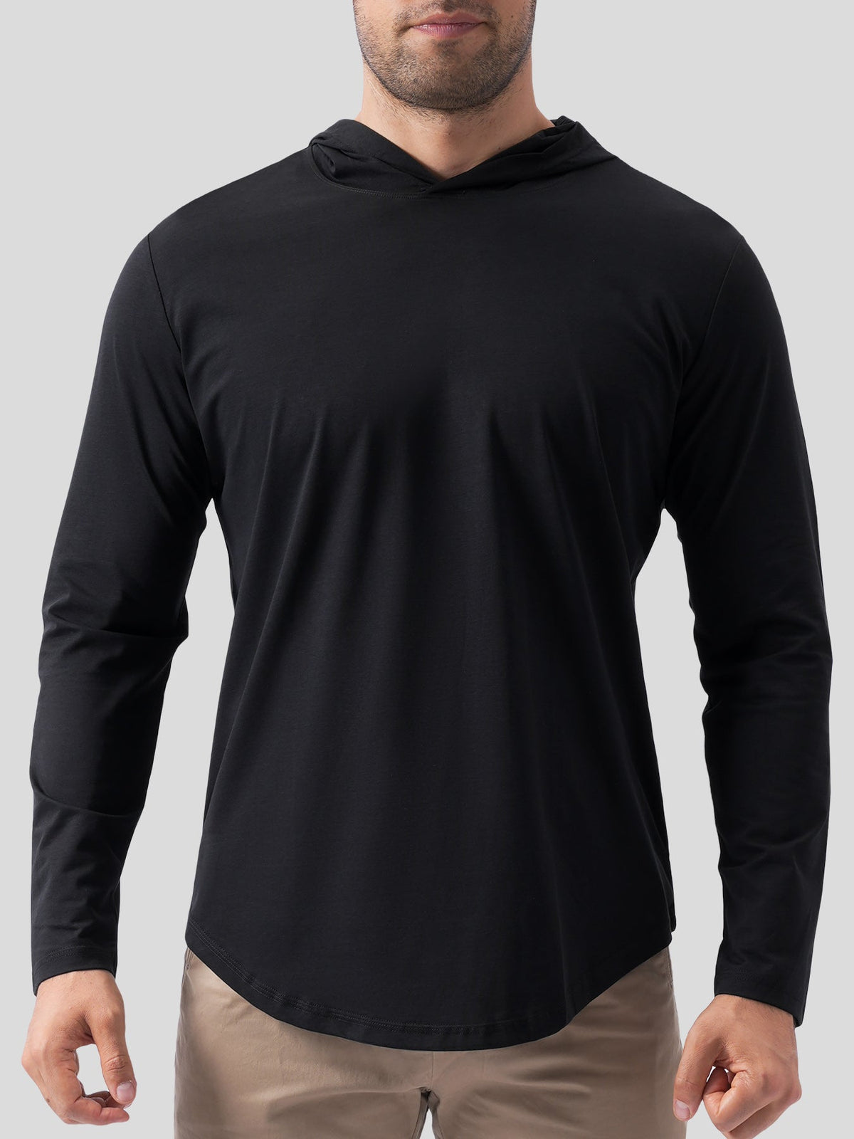 StayCool Long Sleeve Hooded Drop-Cut Tee