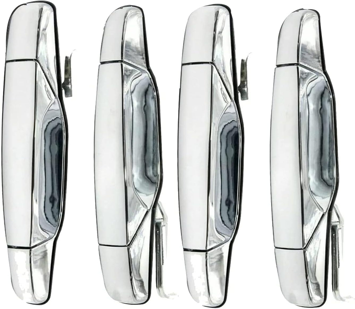 Chrome Door Handles Kit, Front Rear Left Right, Pack of 2 Z2043