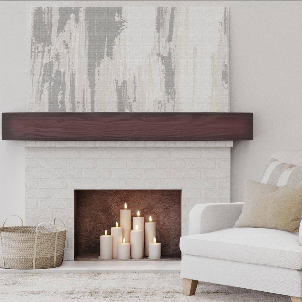 Sandblasted Faux Wood Fireplace Mantel T3482