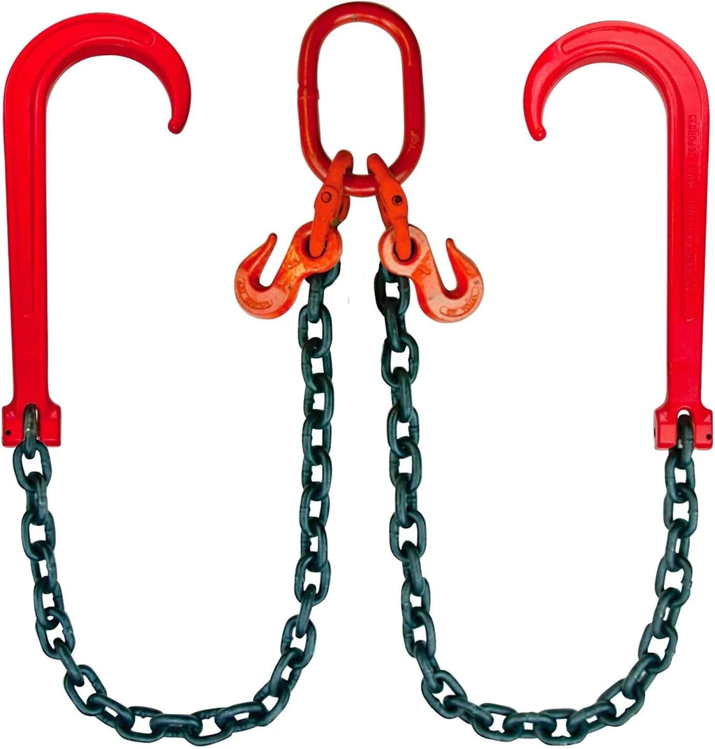 Grade 80 Alloy Towing Chain Bridle, 48 Inch, 12,000 Pound Safe Working Load P232484