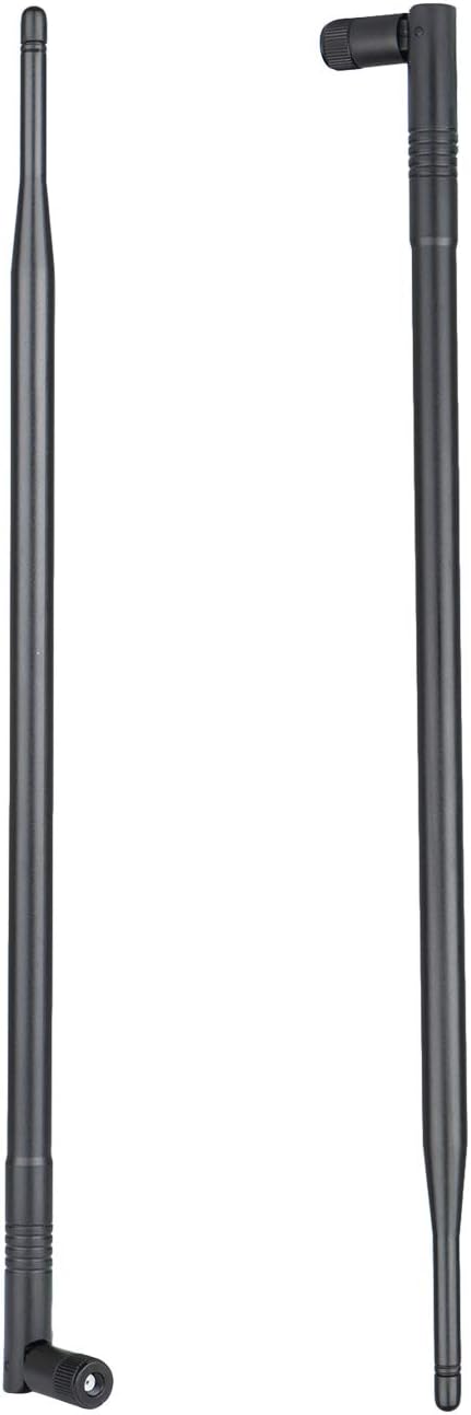 2X 10dBi Dual Band Omni Directional Antenna 2.4Ghz/5Ghz with RP-SMA Male Connector D9327