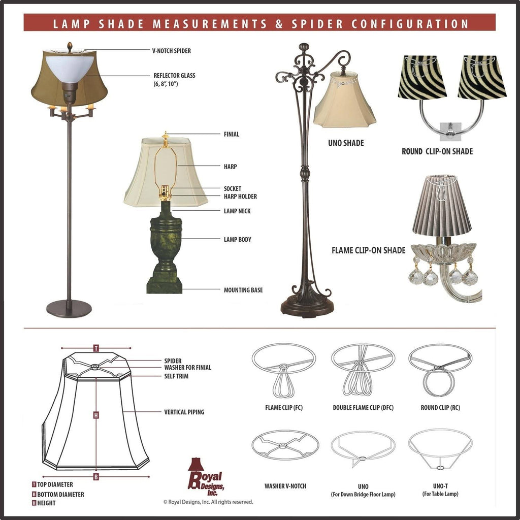 White Square Cut Corner Bell Lamp Shade M2060