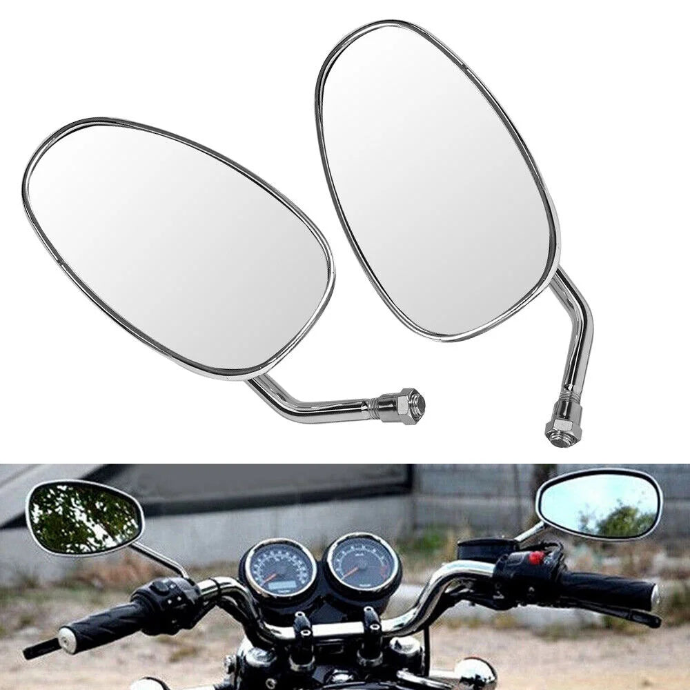 Oval Rear View Mirrors in Chrome R417716