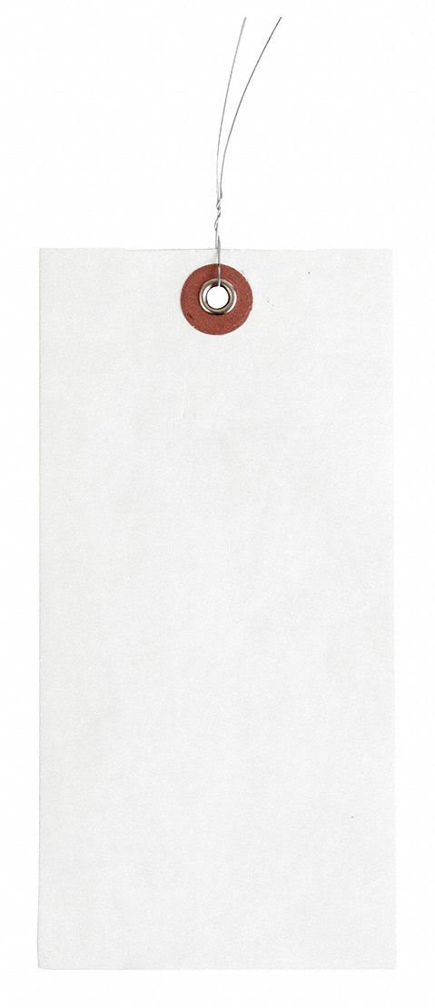 White Tyvek Wire Tag, Pk1000 X193042