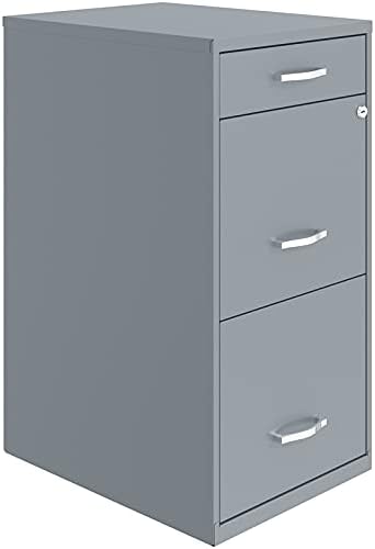 Black 3 Drawer Metal File Cabinet V9939