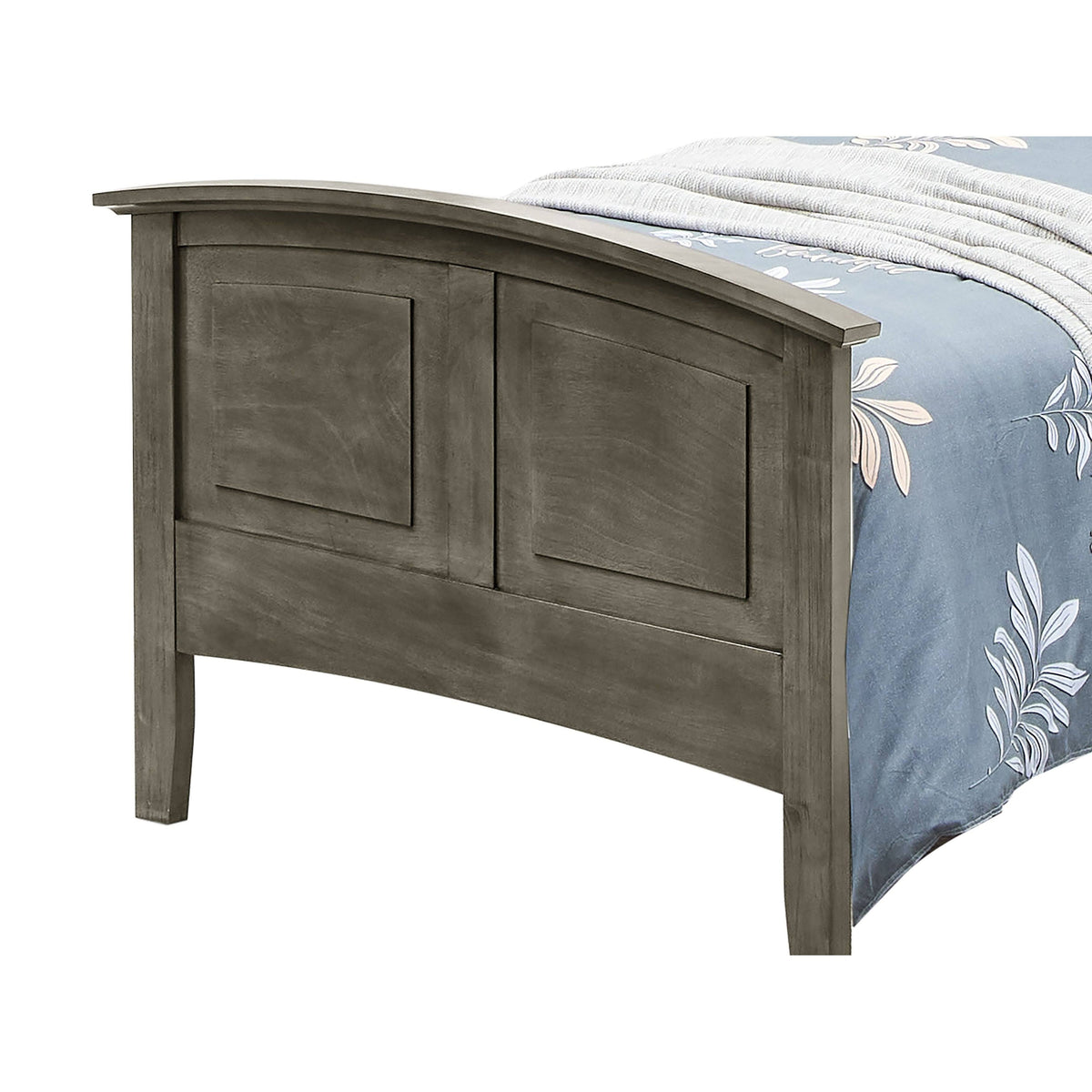 Twin Size Panel Bed Cappuccino N165613