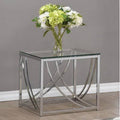 Glass Top Frame End Table G707