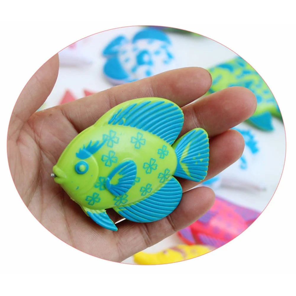 Magnetic Fishing Toy Set with 1 Fishing Rod and 6 Fishes X376298