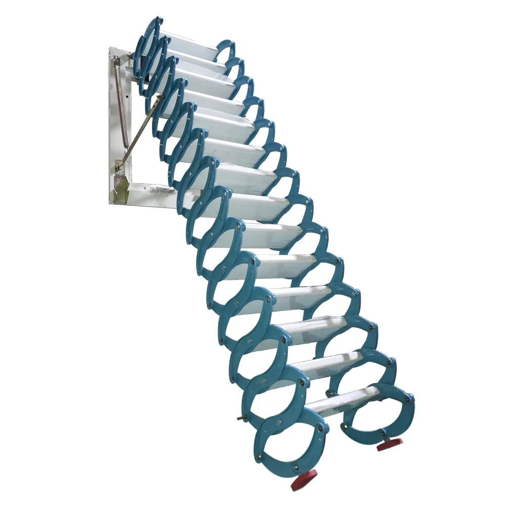 Blue Retractable Folding Attic Ladder B20206