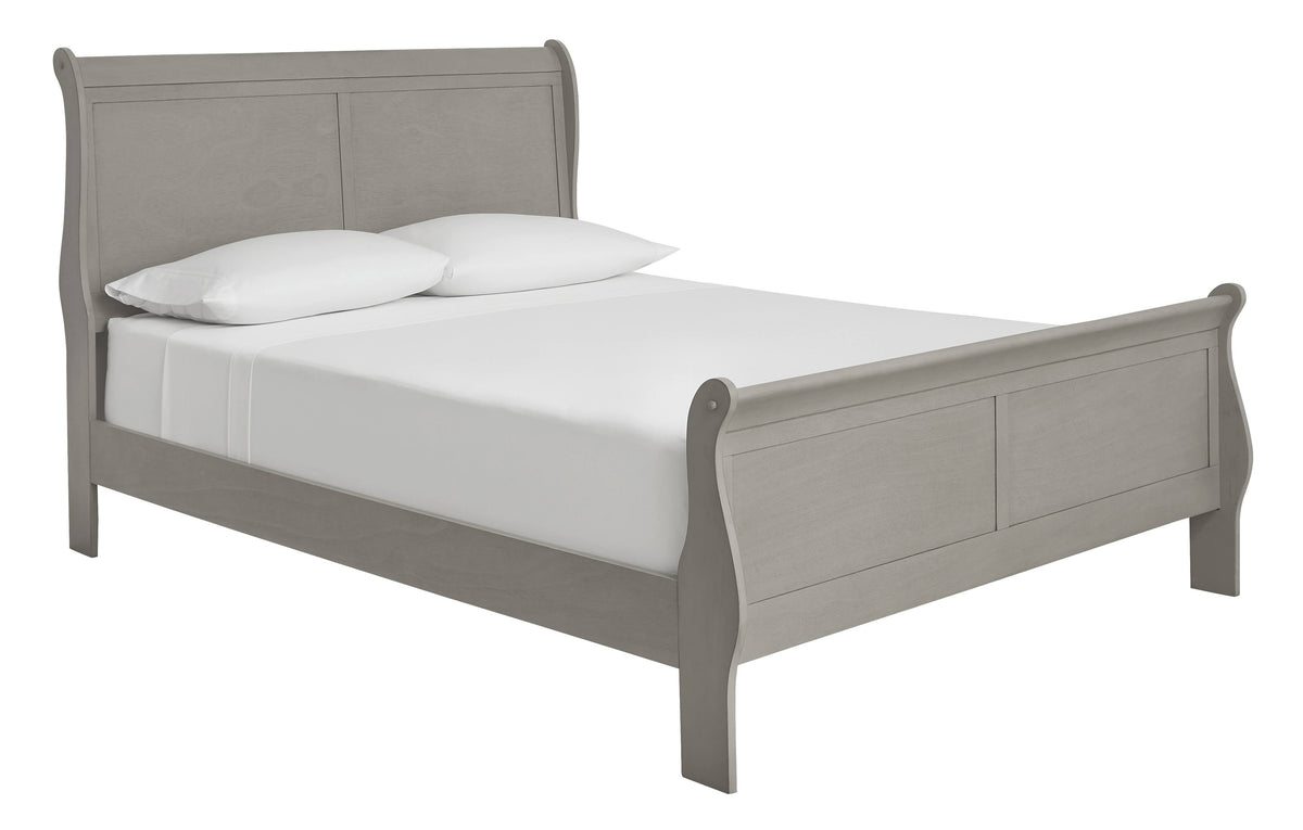 Queen Sleigh Bed in Gray A76873