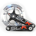 Silver Carbon Road Bike Crankset 50/34 10 Speed 175mm T91490