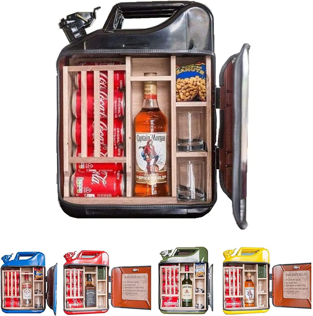 Pack of 2 Black Whiskey Bar Cabinet G58003