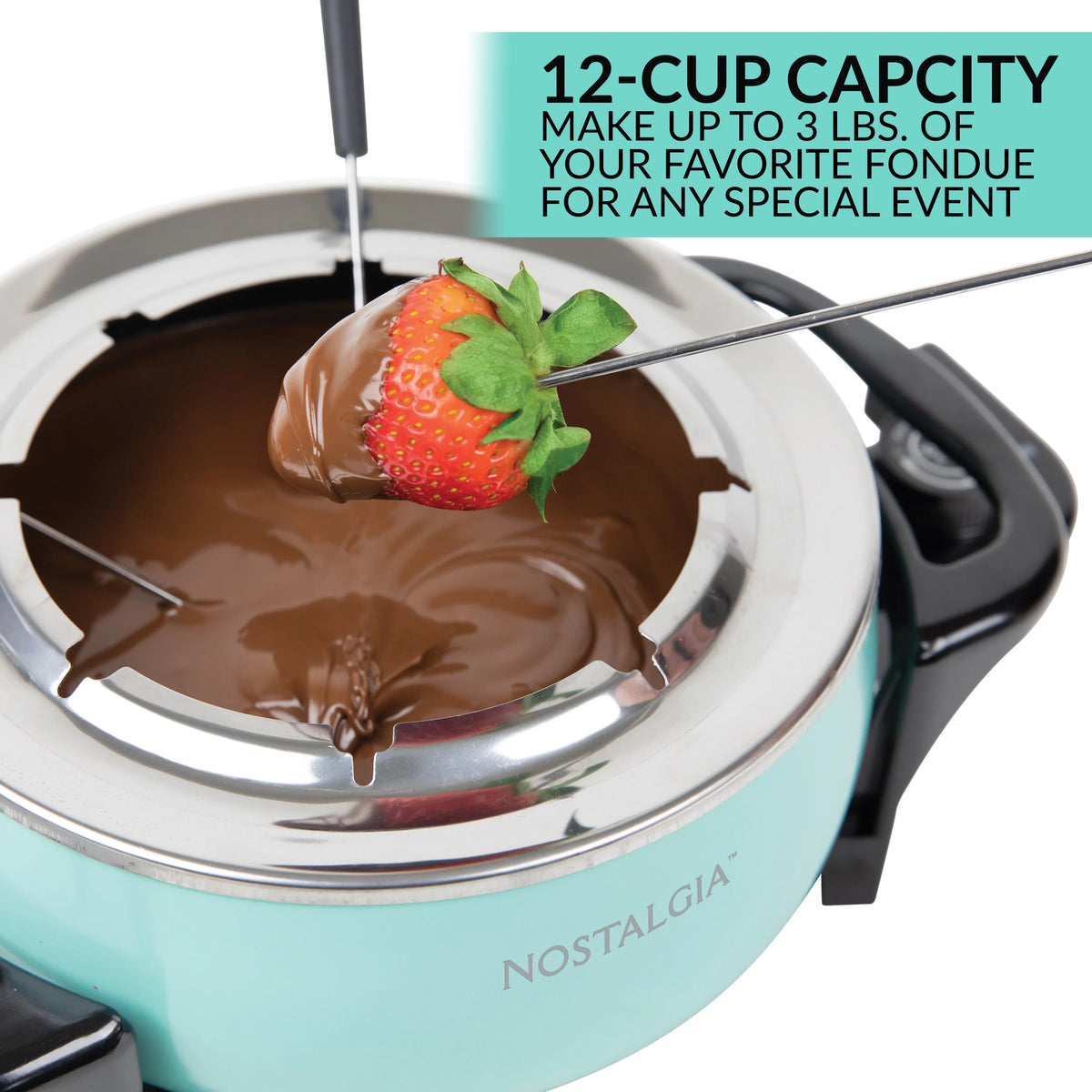 Aqua 12-Cup Electric Fondue Pot O8614