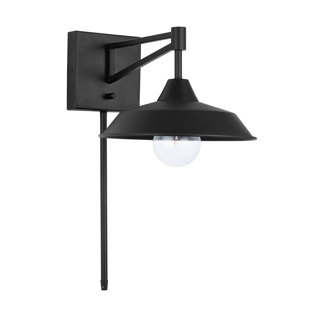 Matte Black 1-Light Sconce R649