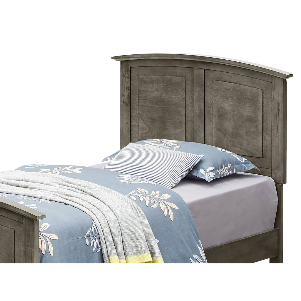 Twin Size Panel Bed Cappuccino N165613