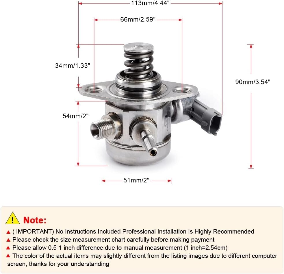 High Pressure Fuel Pump Aluminum Alloy Car Modification Accessories T6055