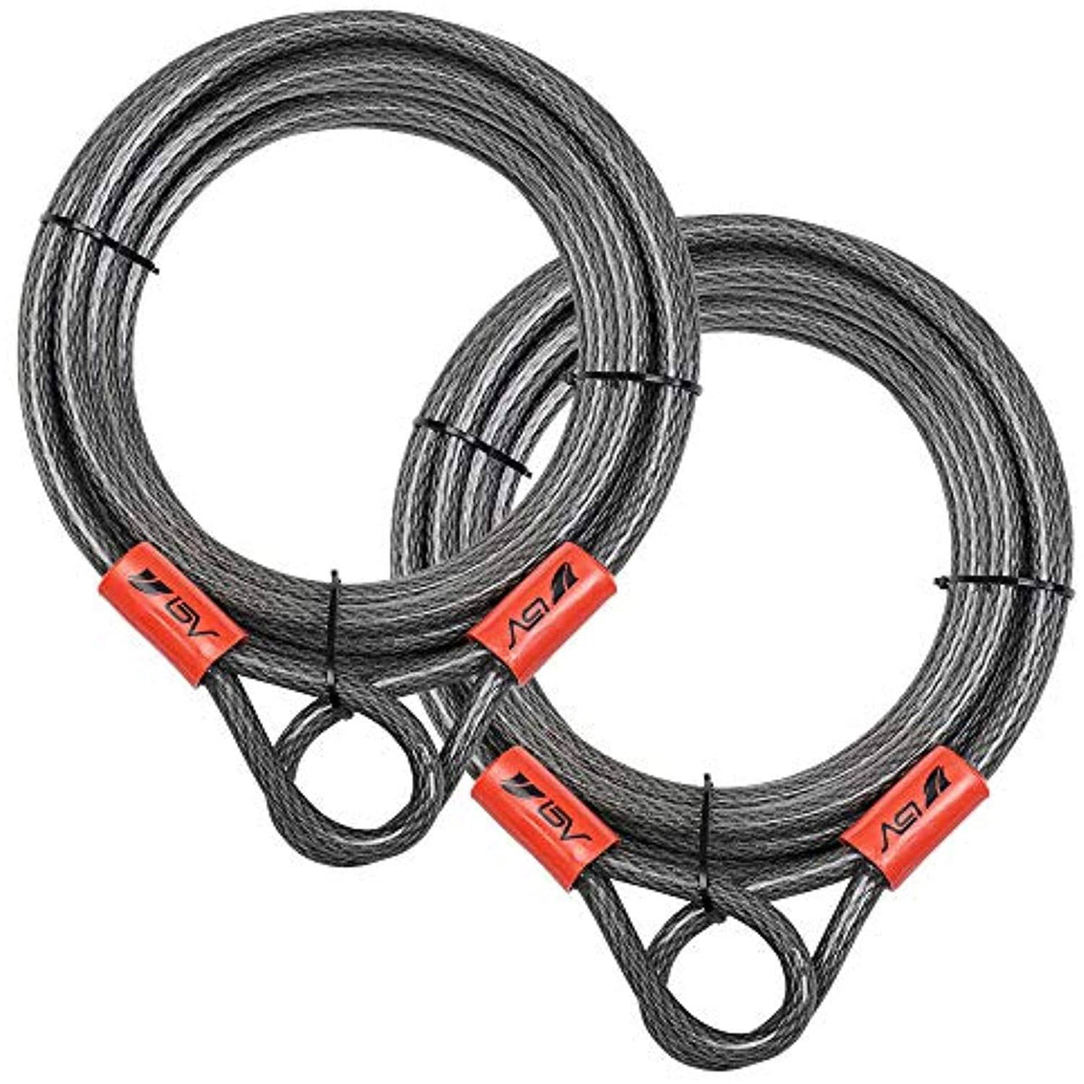 Braided Steel Security Cable with Loops X23013
