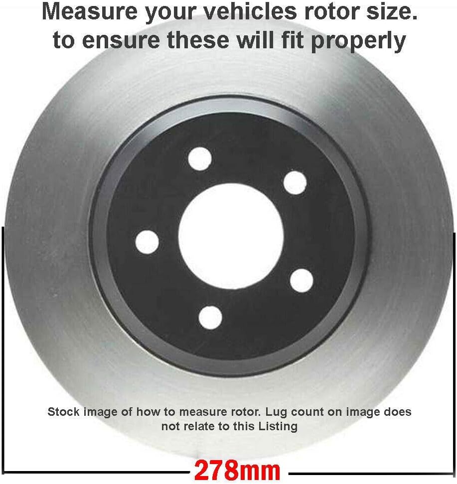 Front Drilled & Slotted Brake Kit Rotors & Ceramic Pads with Hardware & Cleaner for Ford Escape O781