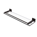 22 in. Glass Shelf with Gallery Rail Oil Rubbed Bronze R92085