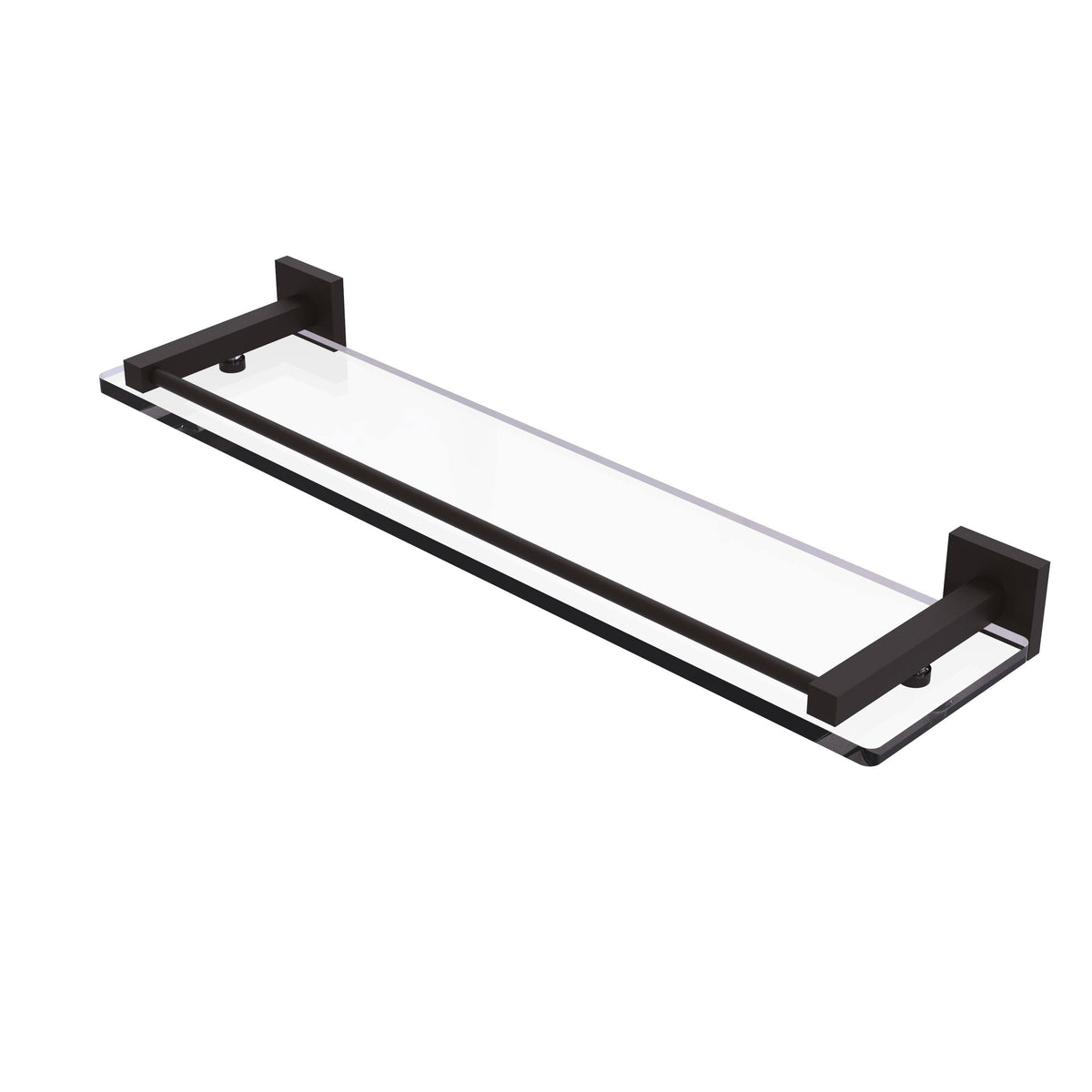 22 in. Glass Shelf with Gallery Rail Oil Rubbed Bronze R92085