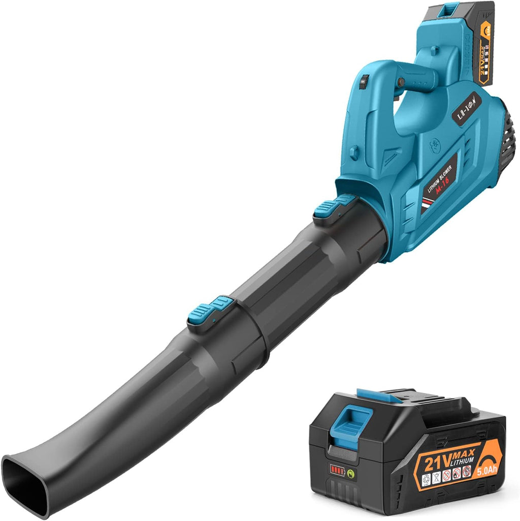 Cordless Electric Leaf Blower with 5.0Ah Battery and Fast Charger R689930
