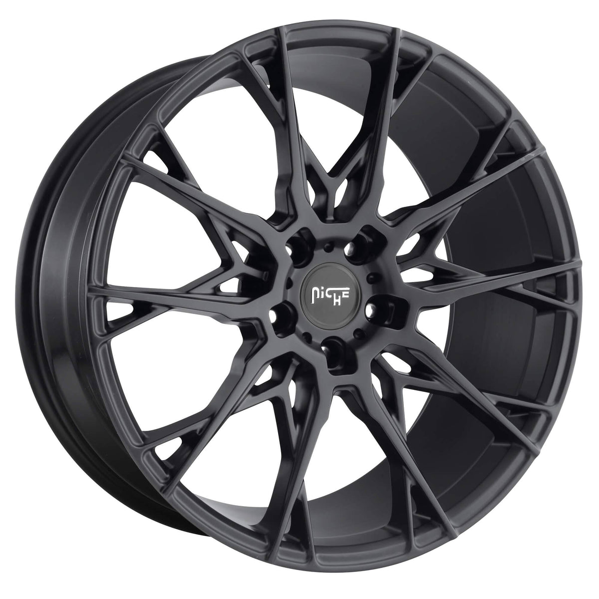 Matte Black 19x8.5 5x112 35mm Wheel W7749