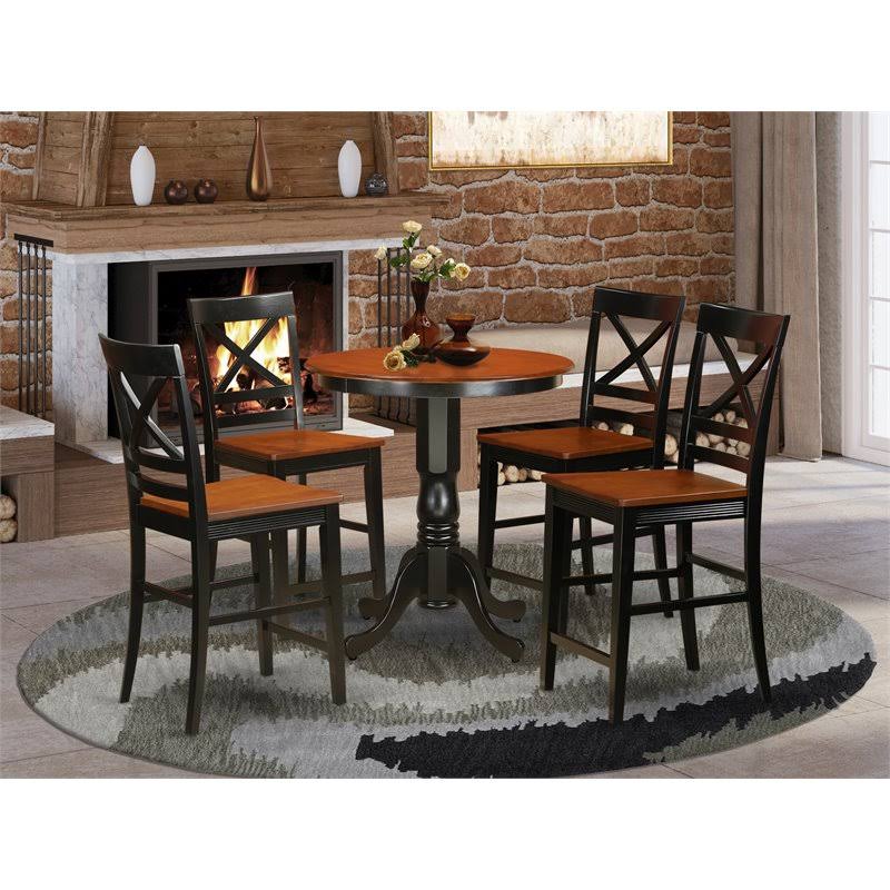 5 Piece Counter Height Table Set with 4 Stools R249