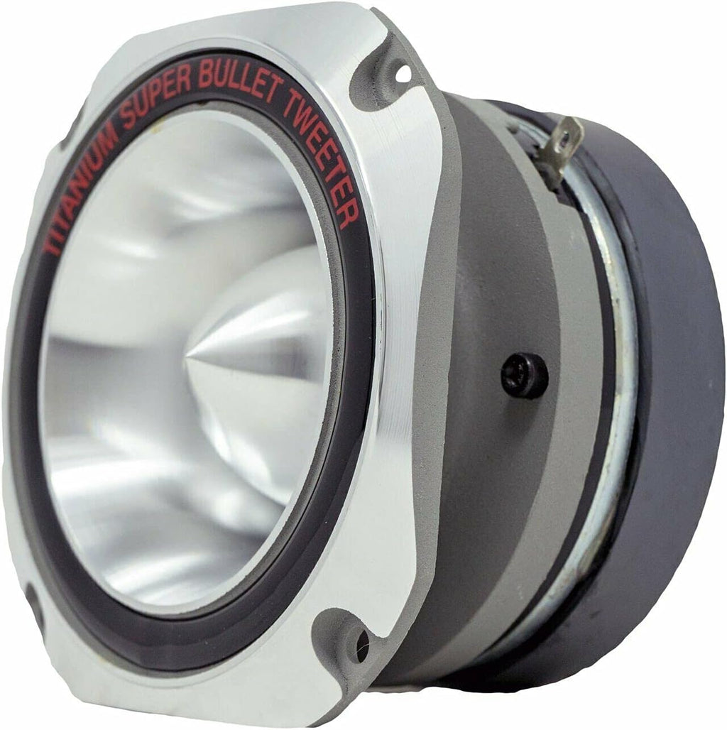 4'' Titanium Bullet Tweeter Super Tweeter, 1500W Peak, Pack of 2 Q151737