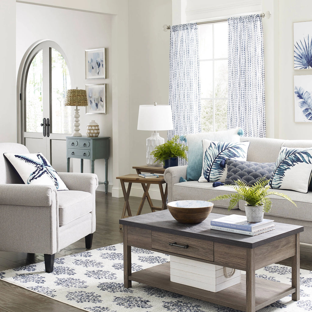 Gray Upholstered Rolled Arm Accent Armchair H42992