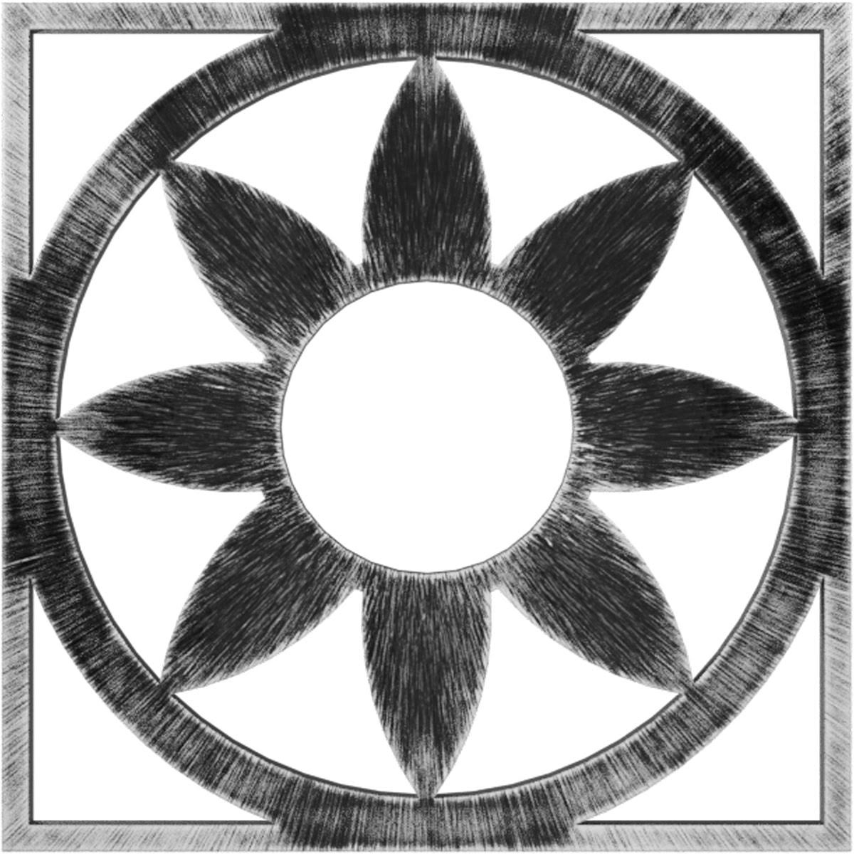34x22OD x 11 3/4x22ID x 1x22P PVC Pierced Ceiling Medallion R70250