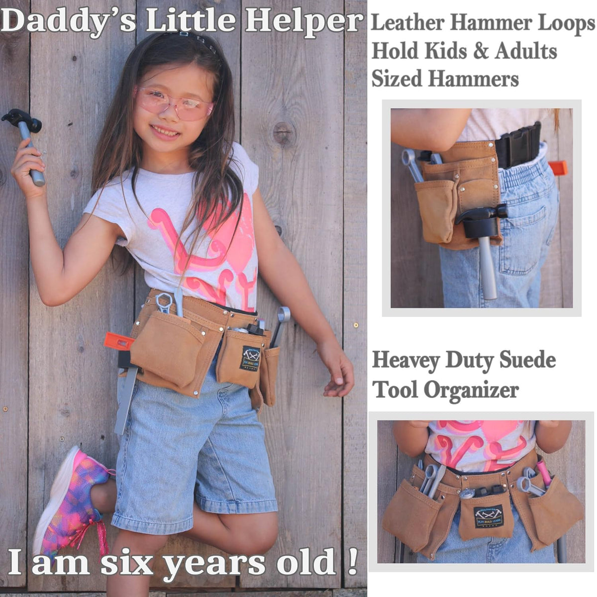 Real Leather Kids Tool Belt P13647