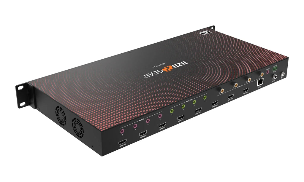 4x4 4K UHD Seamless HDMI Matrix Switcher Video Wall Processor MultiViewer with Scaler IR Audio IP RS-232 W3019