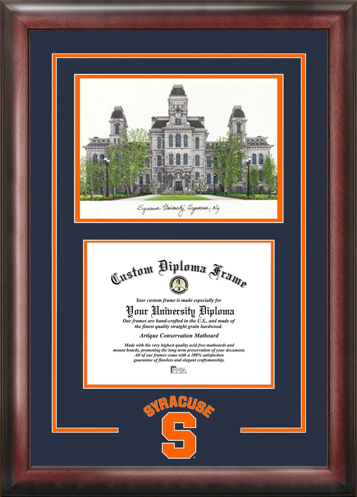 Syracuse Orange Graduate Diploma Frame M191966