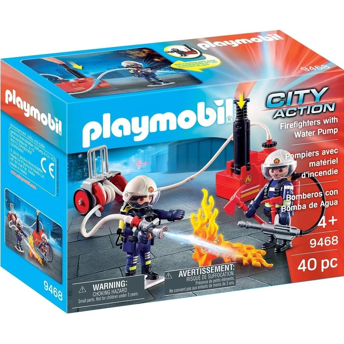 310 Pcs Fire Station Playset with Playmat and 12 Markers Z241290