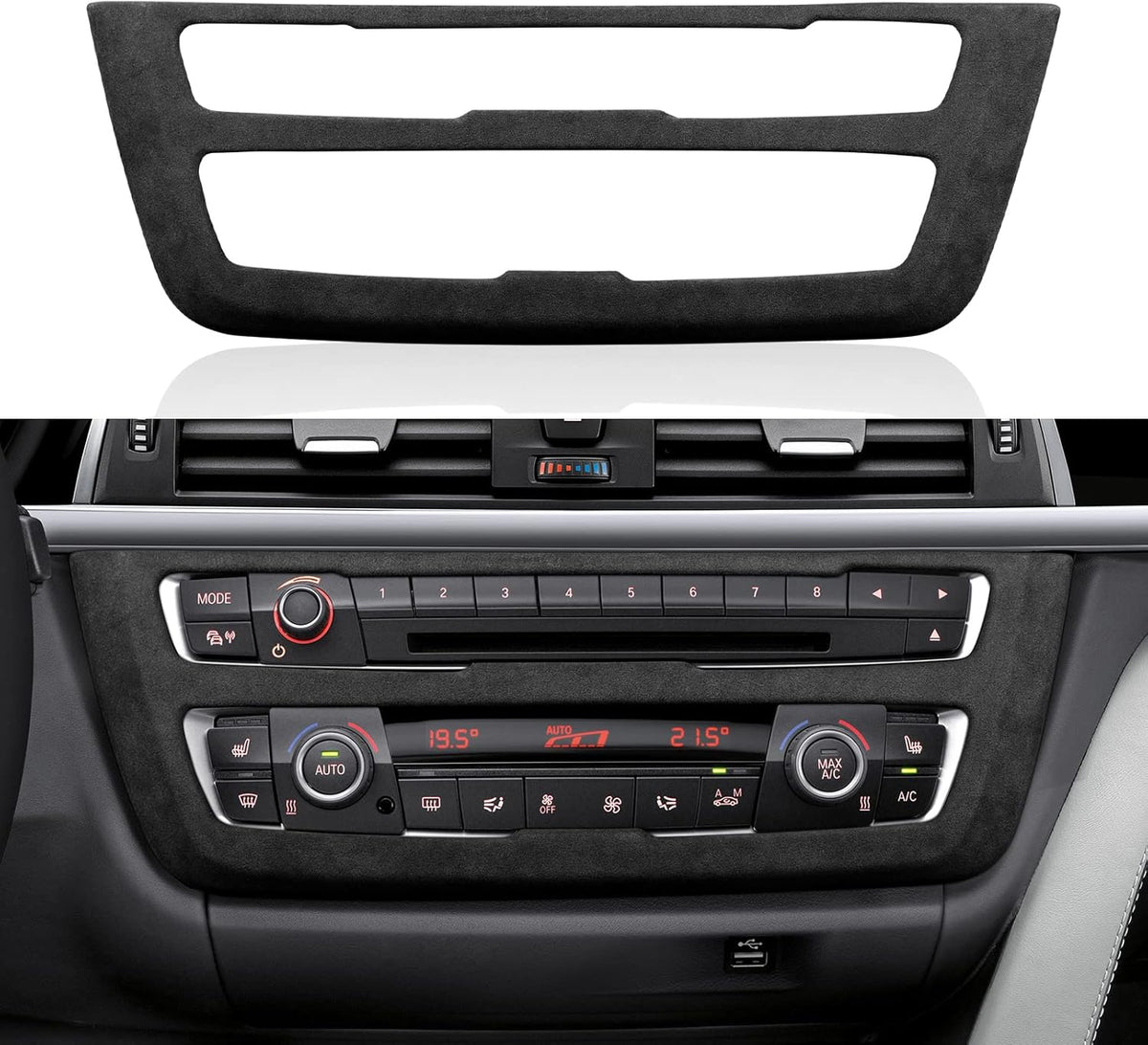 Car Dashboard Panel Frame Cover Trim Sticker Interior Decoration Accessories Pack of 2 L467