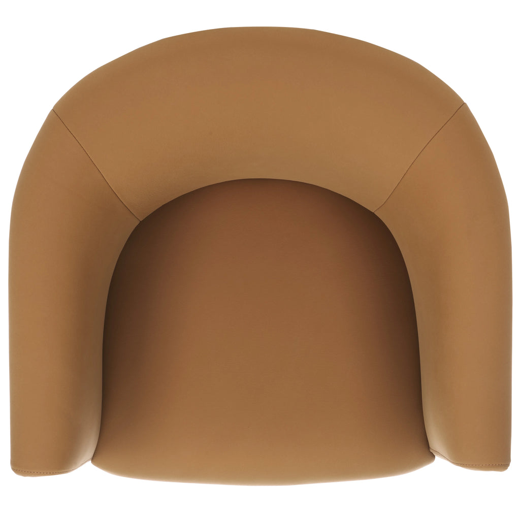 Brown Genuine Leather Dining Chair Z567