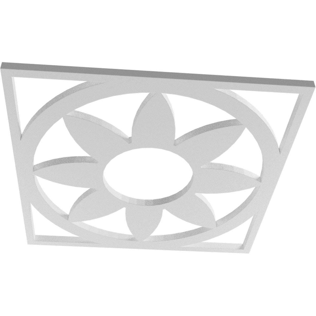34x22OD x 11 3/4x22ID x 1x22P PVC Pierced Ceiling Medallion R70250