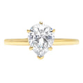 18K Yellow Gold Solitaire Engagement Ring D28337