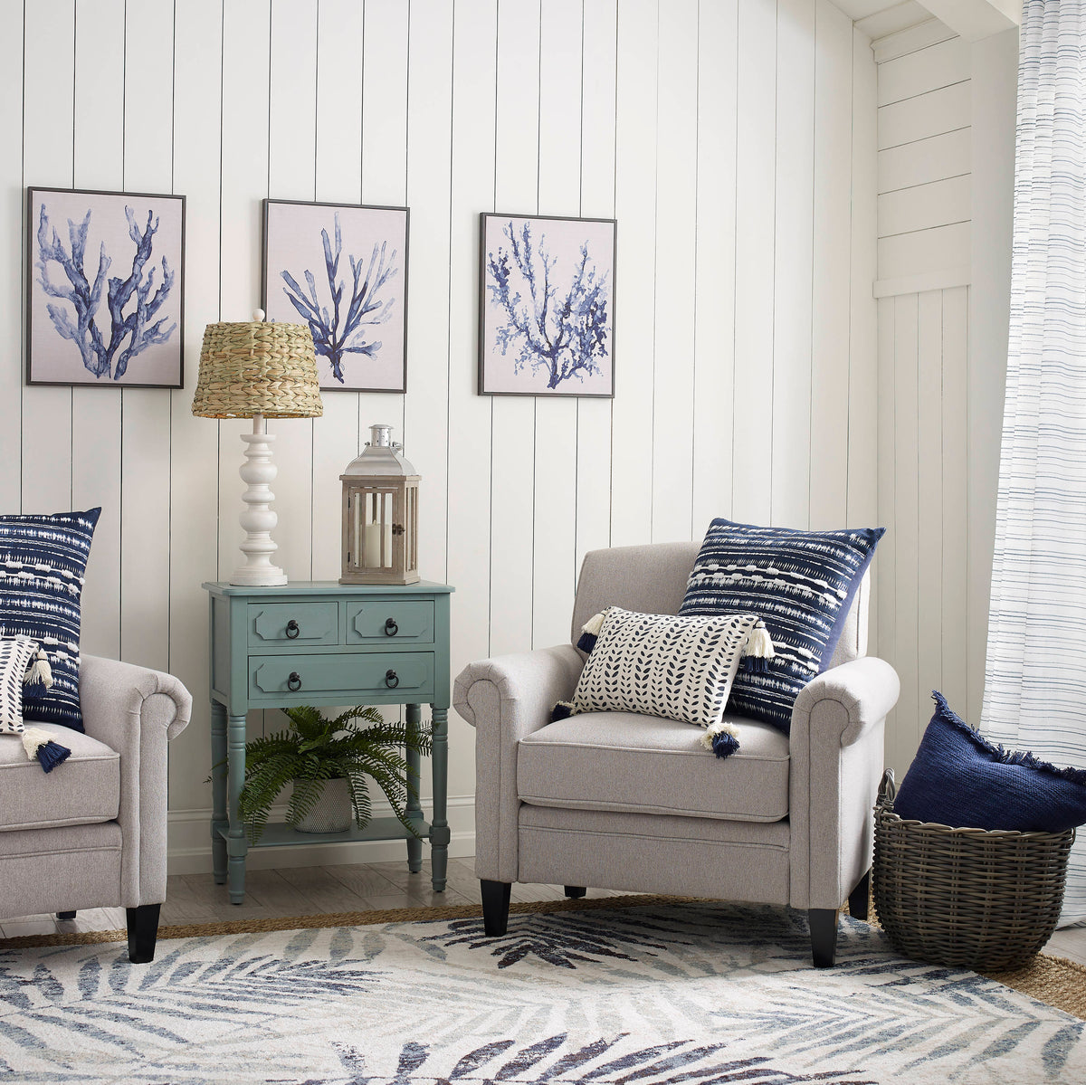 Gray Upholstered Rolled Arm Accent Armchair H42992