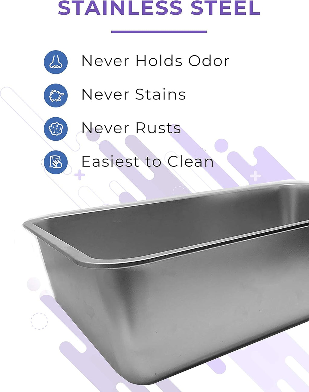 Stainless Steel Cat Litter Box E352