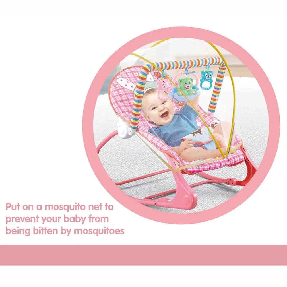 Portable Bouncer Infant Seat Rocking Chair with Hanging Bed Net Z394