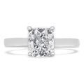 14K White Gold Diamond Solitaire Engagement Ring U1326