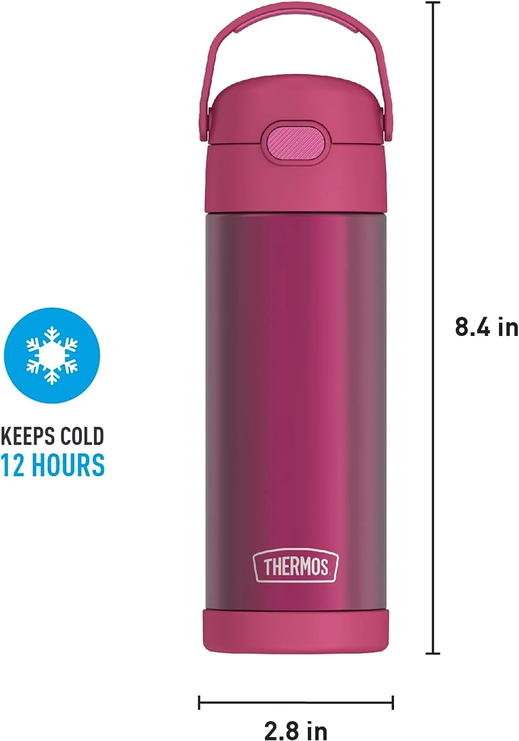 Rosewood Stainless Steel Vacuum Insulated Bottle F9266