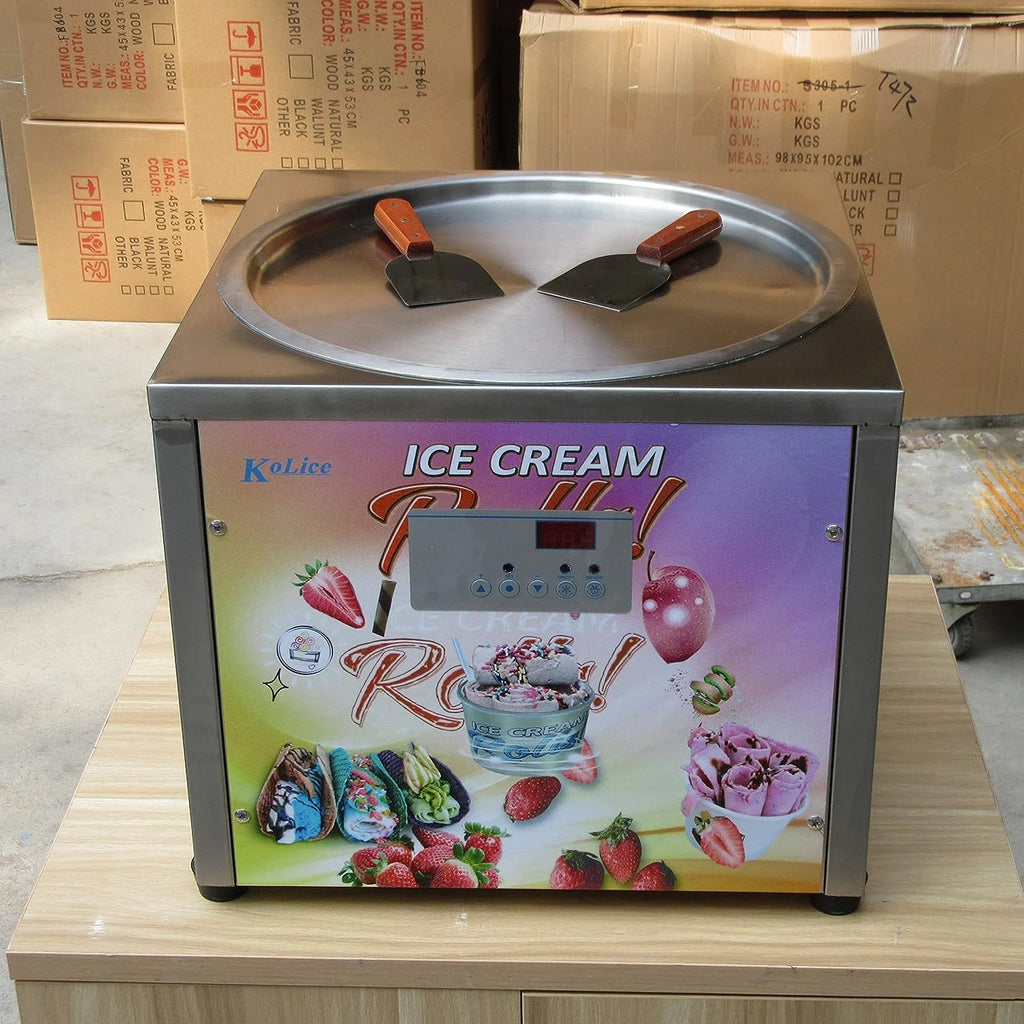 18" Single Round Pan Fried Ice Cream Machine X3349